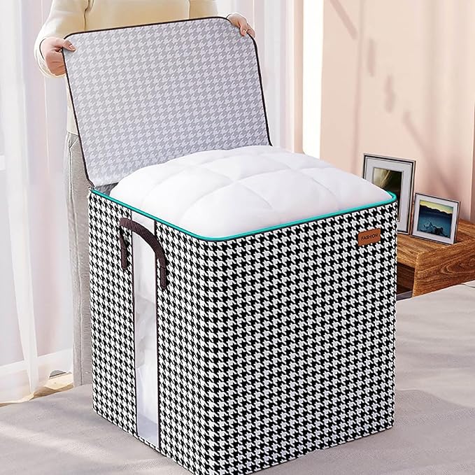 Blanket & Bedding Storage Bag with Clear Window and Zipper