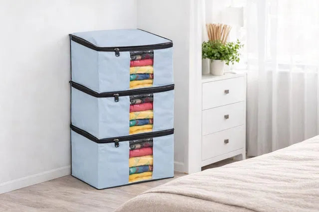 🧺 Saree Cover Pack of 6 (Wardrobe Organizer Bags)