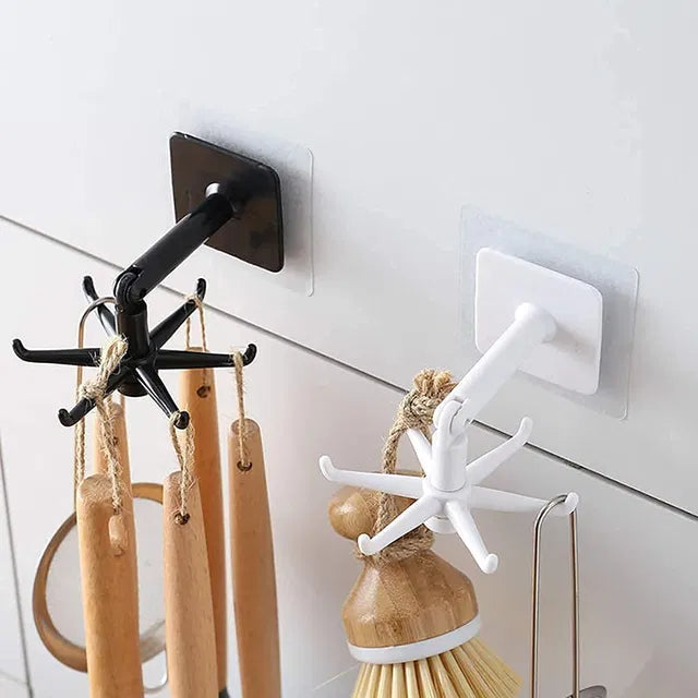 Wall-Mounted Adjustable Degree Hook Sticker
